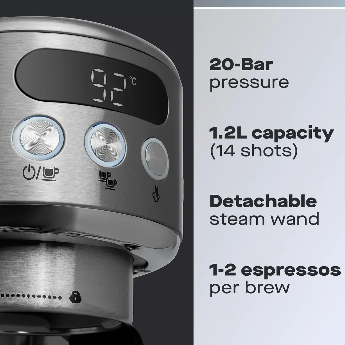 Daewoo 20 Bar Espresso 1 Coffee Machine